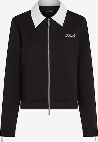 Karl Lagerfeld Collegetakki värissä musta: etupuoli