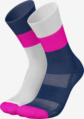 INCYLENCE Athletic Socks 'MIRRORED' in Pink: front