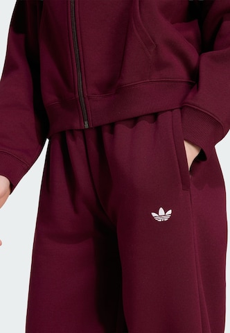 Wide Leg Pantalon 'Trefoil' ADIDAS ORIGINALS en rouge