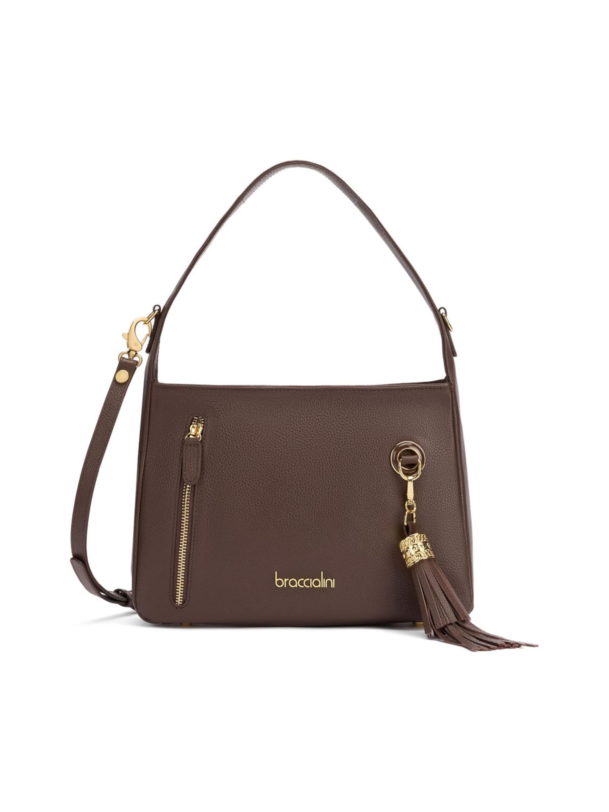 Braccialini Schultertasche 'Margot'‌‌‌‌‌‌‌ in Braun: Vorderseite