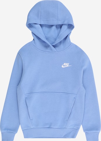 Nike Sportswear Sweatshirt 'Club Fleece' in Blau: predná strana