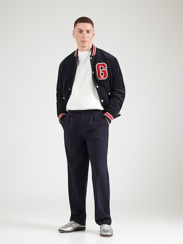 Lindbergh Regularen Hlače na rob | modra barva