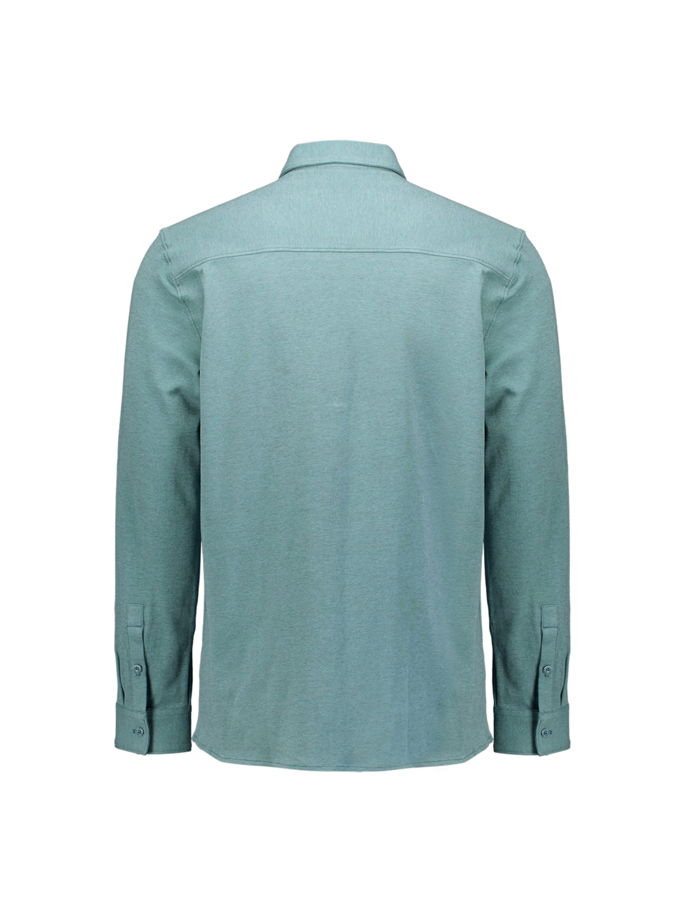 No Excess Regular fit Button Up Shirt in Blue