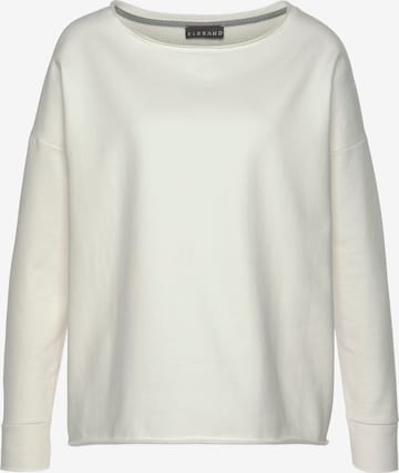 Elbsand Sweatshirt in White: front