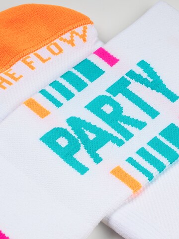 INCYLENCE Athletic Socks 'MOTTO RUNNING' in Orange
