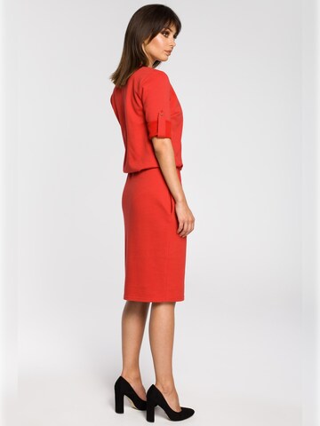 BeWear - Vestido camisero 'B056 ' en rojo