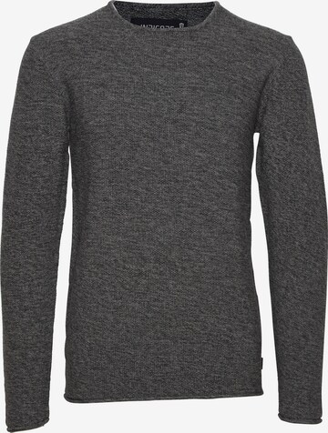 INDICODE JEANS Sweater 'Corto' in Grey: front