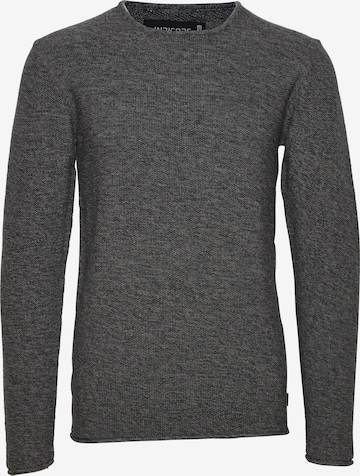 INDICODE JEANS Sweater 'Corto' in Grey: front