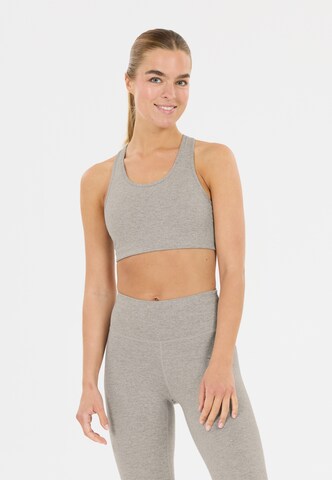 ENDURANCE Medium Support Sport-BH 'Gillia' in Grau: Vorderseite