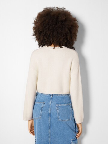 Bershka Sweter w kolorze beżowy