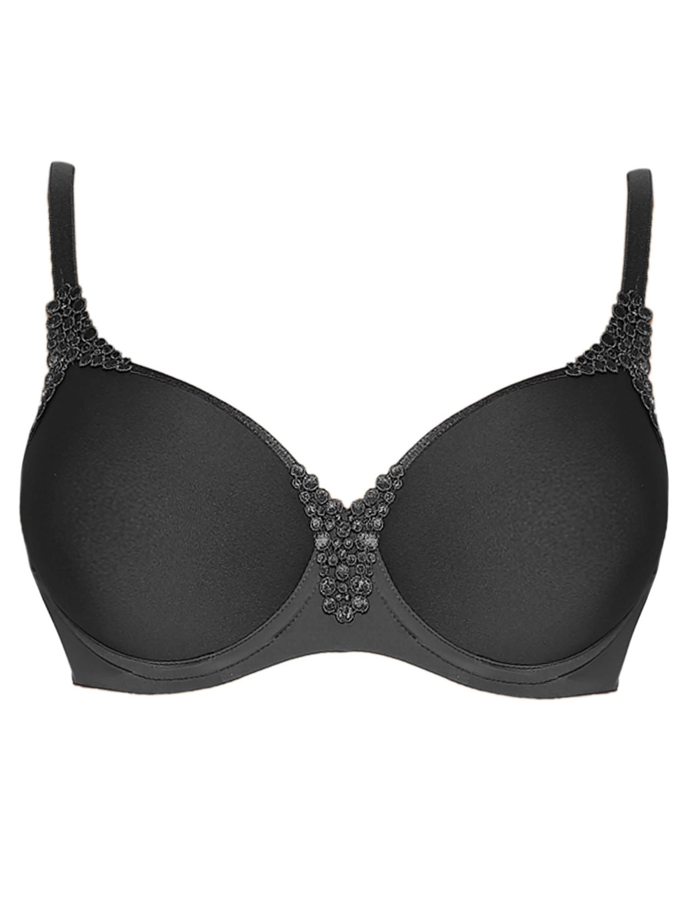VIANIA Classic Bra 'Carola' in Grey: front