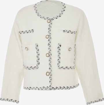 ZITHA Knit cardigan in White: front