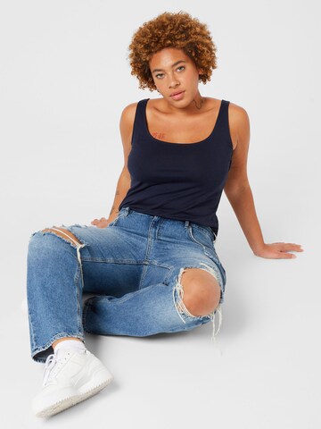 Esprit Curves Top in Blau