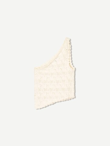 Bershka Knitted top in Beige