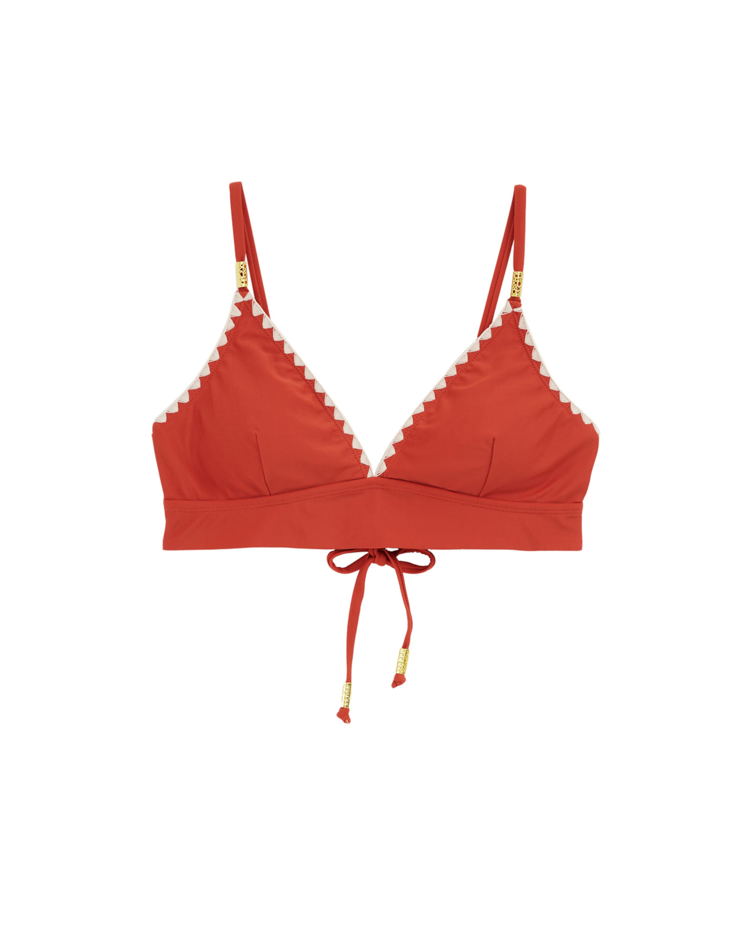 WE Fashion Triangel Bikinioverdel i rød: forside