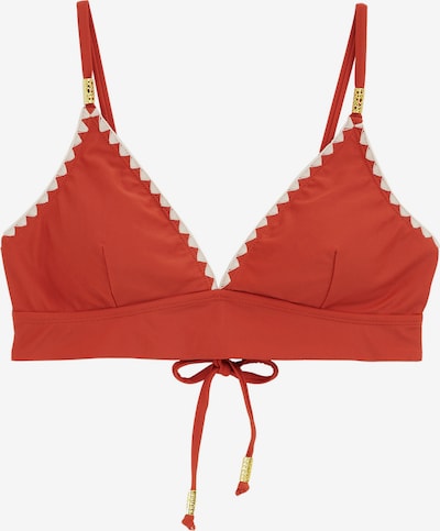 WE Fashion Bikini gornji dio u narančasto crvena / bijela, Pregled proizvoda