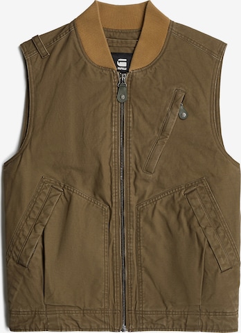 G-STAR Bodywarmer in Groen: voorkant