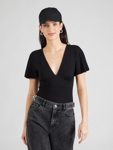 ABOUT YOU Shirt Bodysuit in Black: front