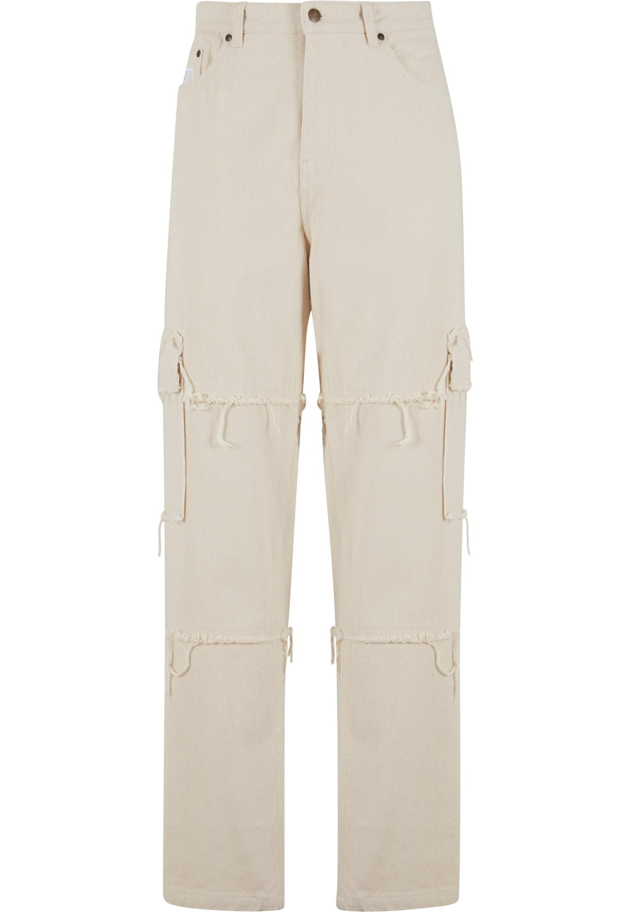 Karl Kani - Ropa ancha Pantalón cargo en beige: frente