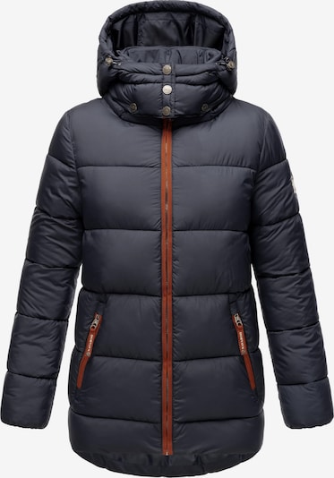 NAVAHOO Chaqueta de invierno 'Wattewölkchen' en navy / marrón castaño / blanco, Vista del producto