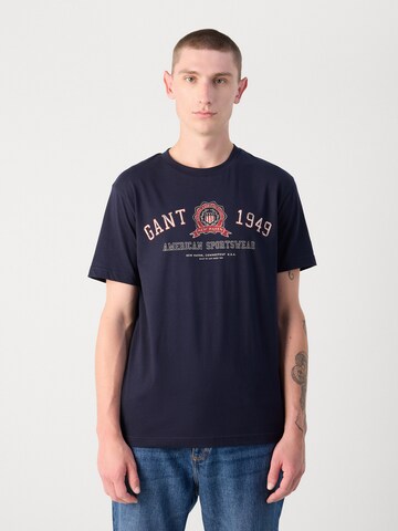 GANT - Camisa em azul: frente