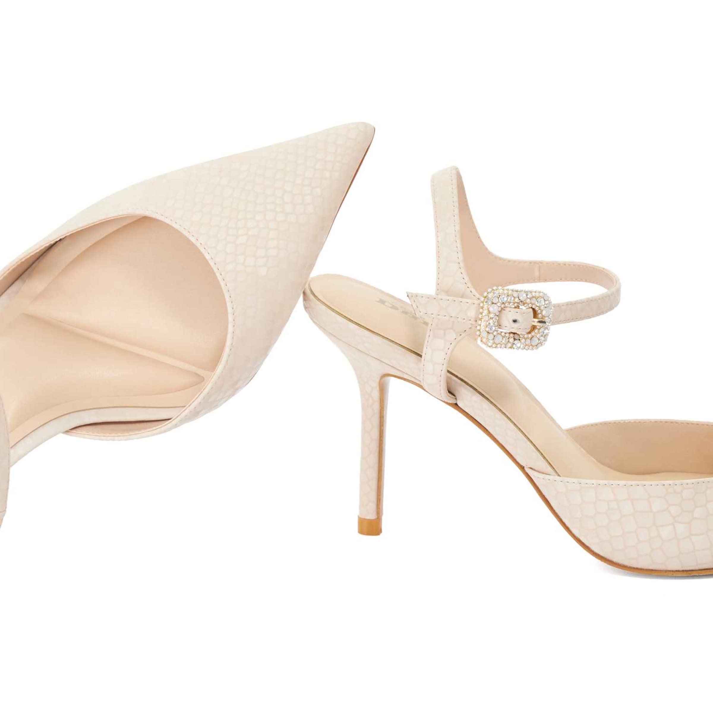 Escarpins à bride arrière 'Channel' Dune LONDON en rose