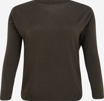 ONLY Carmakoma Sweater 'MELINA' in Brown: front