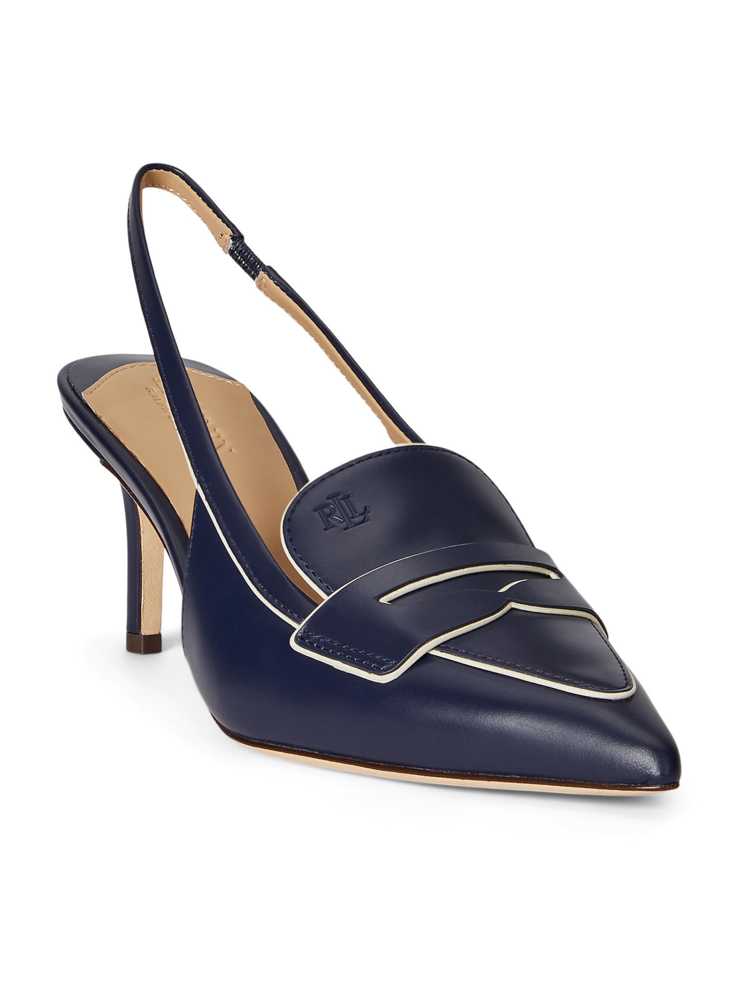 Lauren Ralph Lauren Γόβες slingback 'KHLOE' σε μπλε