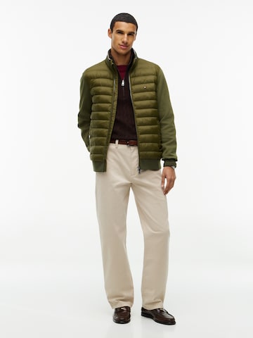 TOMMY HILFIGER Between-Season Jacket 'ESS' in Green