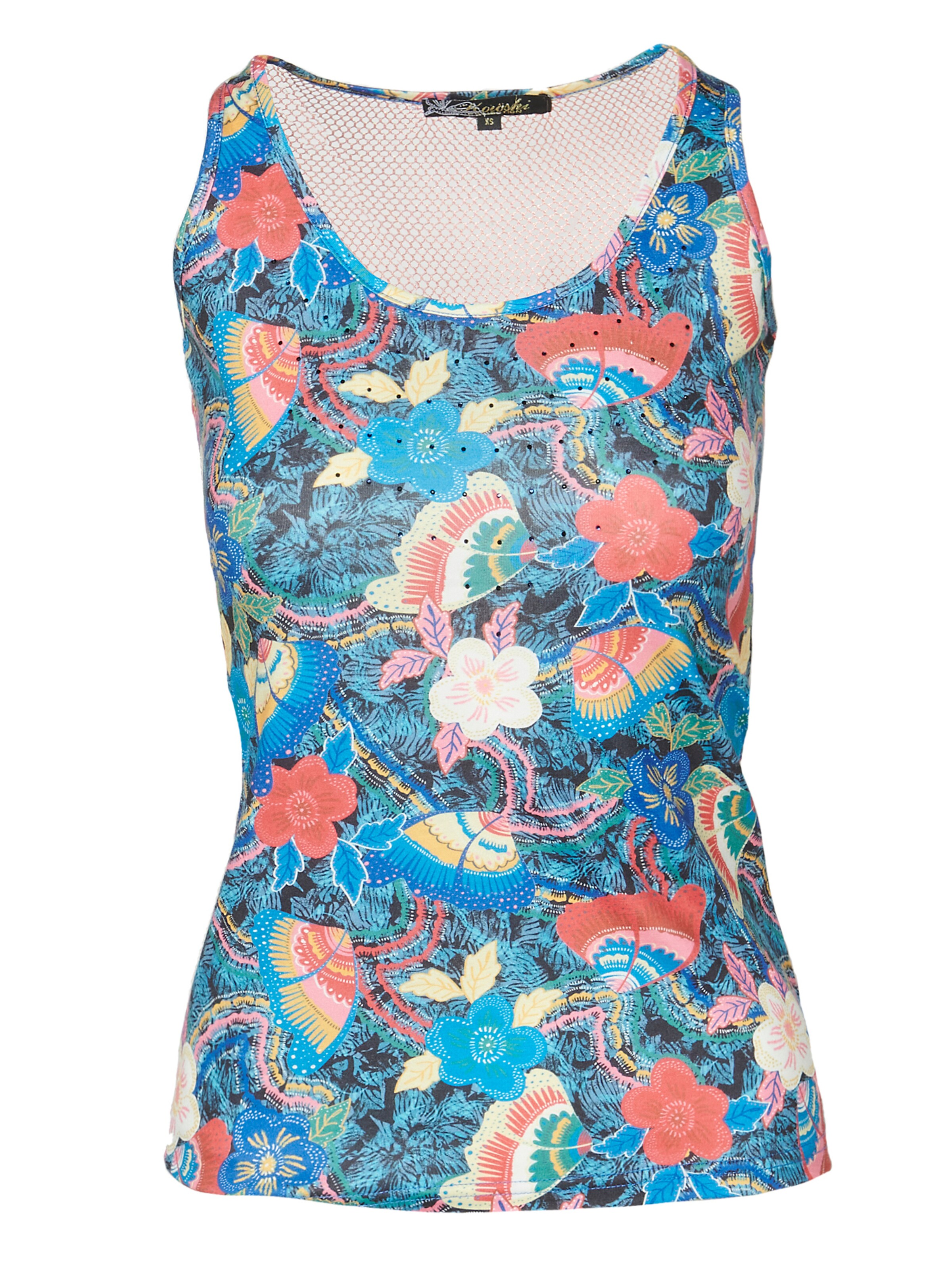 KOROSHI Top in Blue: front