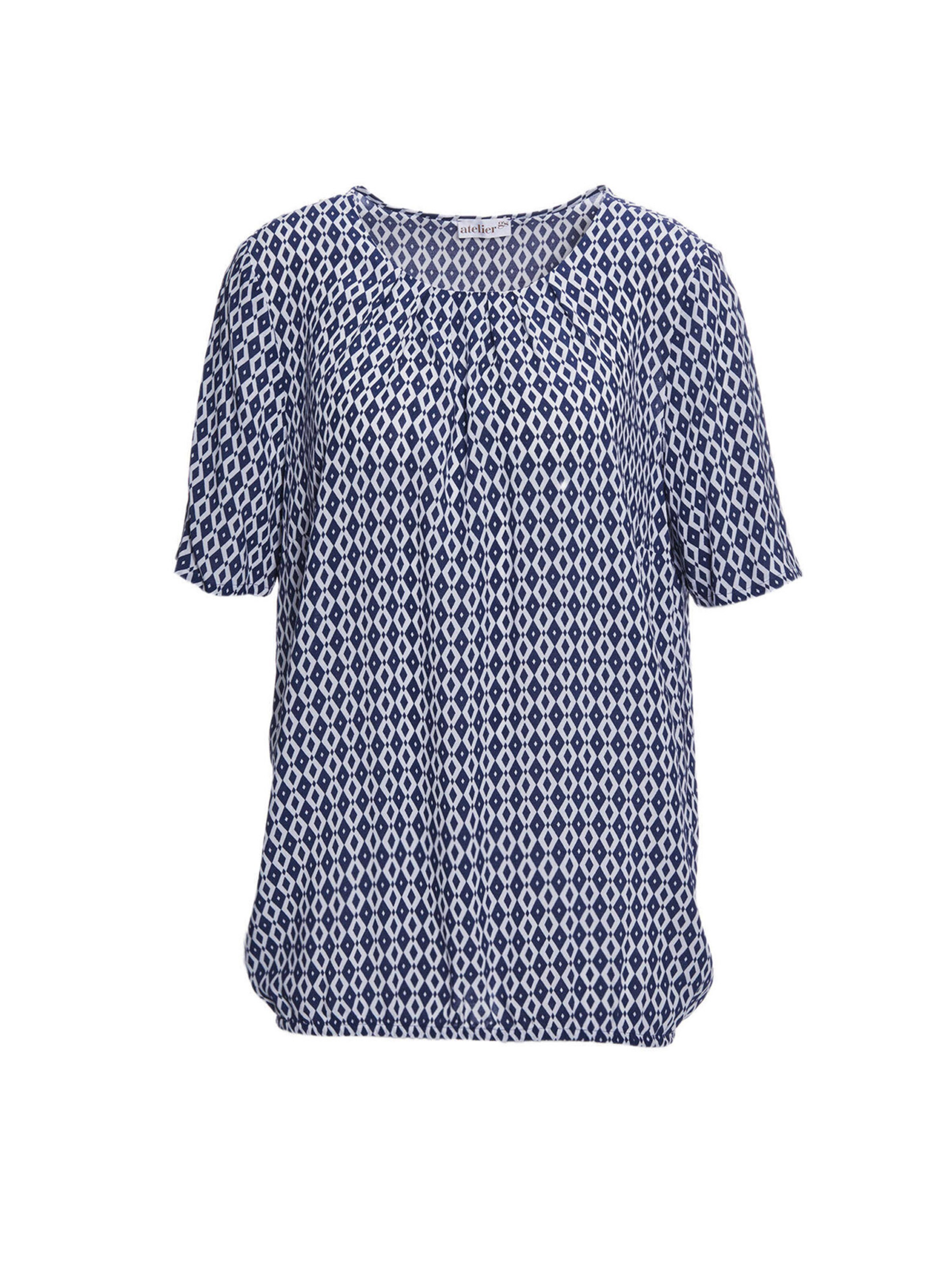 Goldner Bluse in Blau: Vorderseite
