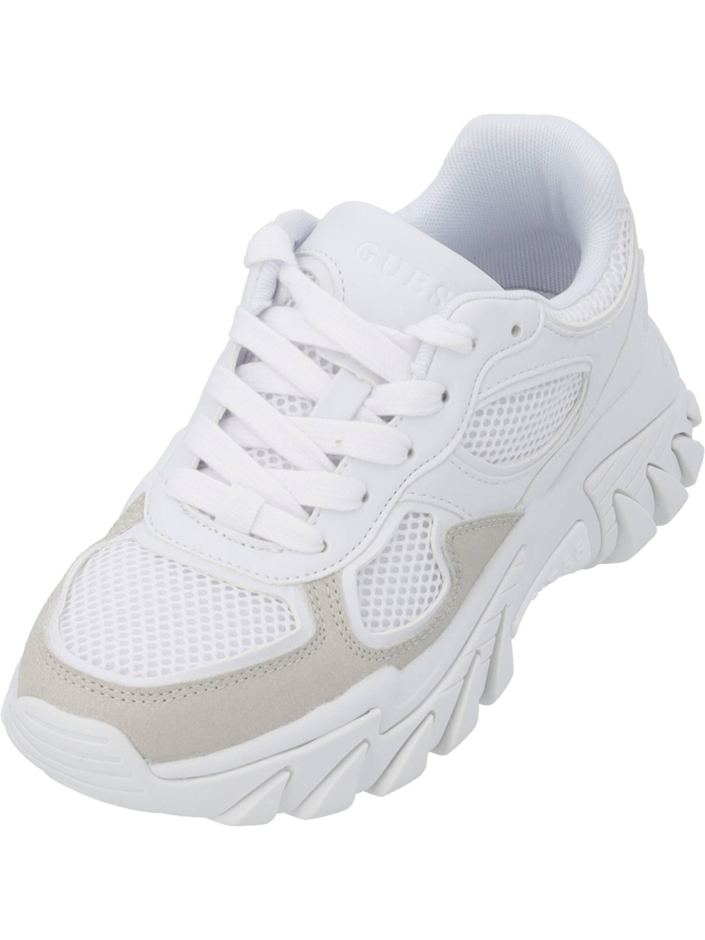 Chaussure à lacets 'FLJNCR Norina' GUESS en blanc : devant