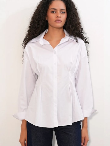 Camicia da donna di Bigdart in bianco: frontale