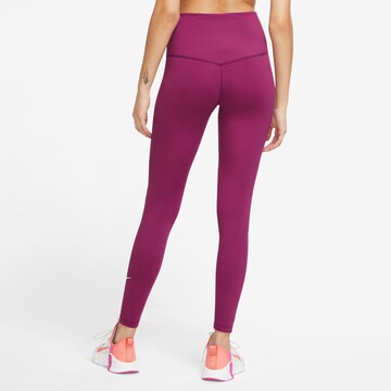 NIKE Skinny Workout Pants 'One' in Purple