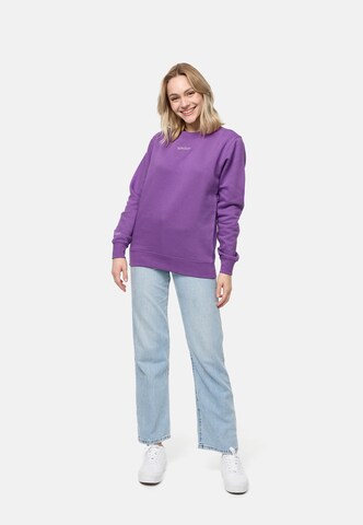 Sweat-shirt smiler. en violet