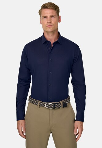 Boggi Milano Shirt in Blauw: voorkant