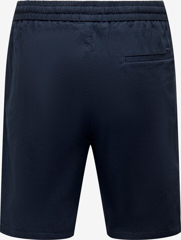 Only & Sons Regular Trousers 'Linus' in Blue