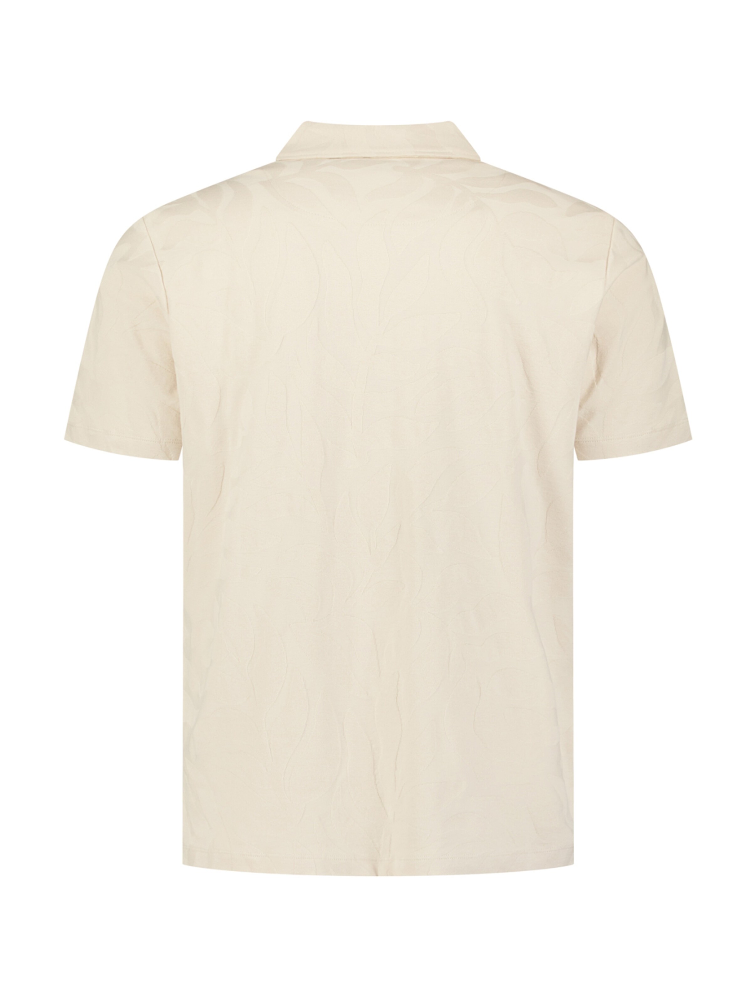 No Excess Poloshirt in Beige: Rückseite