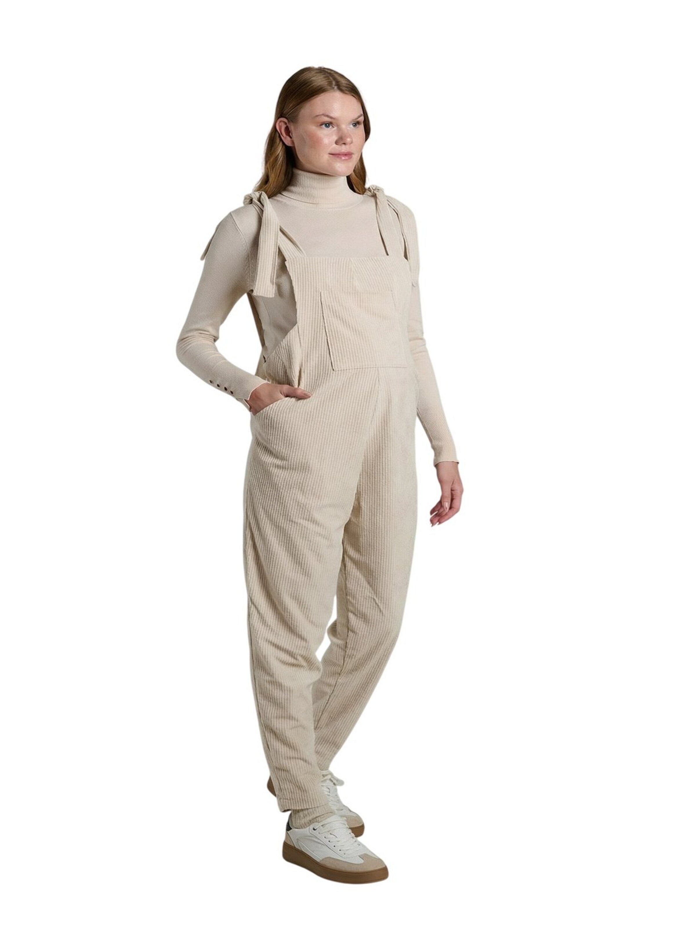 LYN MAMA Regular Tuinbroek in Wit