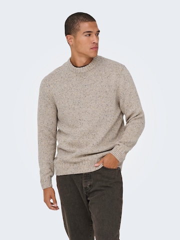 smėlio Only & Sons Megztinis 'ONSBIRKY': priekis