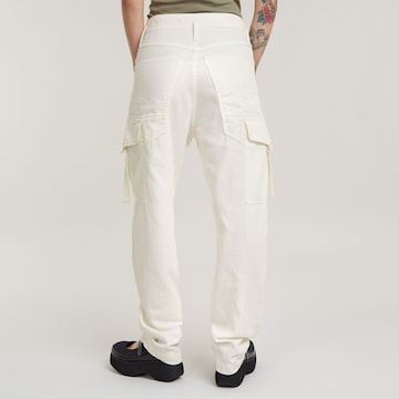 Regular Pantalon cargo G-Star RAW en blanc