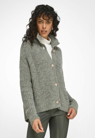 Basler Knit Cardigan in Green: front