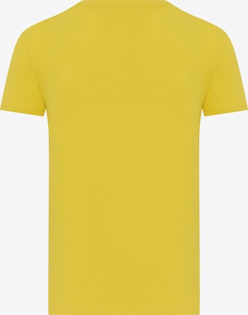DENIM CULTURE Μπλουζάκι 'Barrow' σε κίτρινο