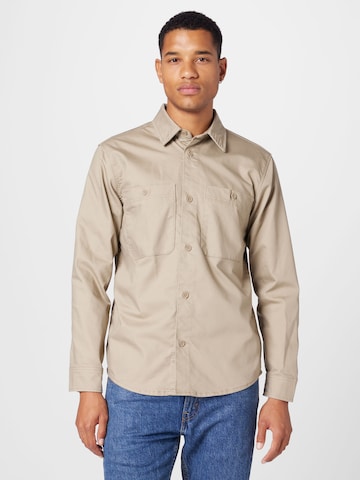 Only & Sons Regular fit Button Up Shirt 'Bob' in Grey: front