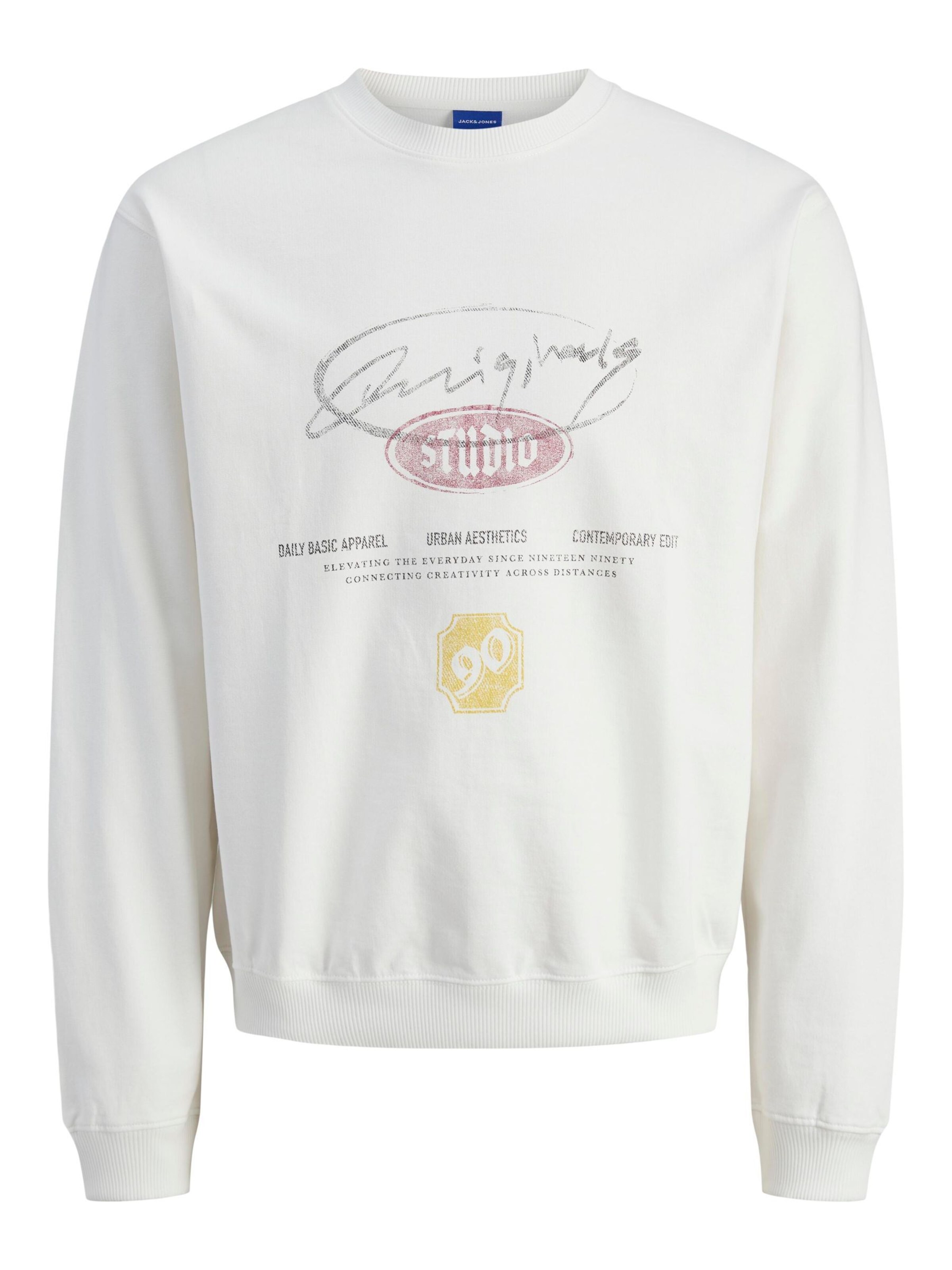 Jack & Jones Junior - Sudadera en blanco: frente