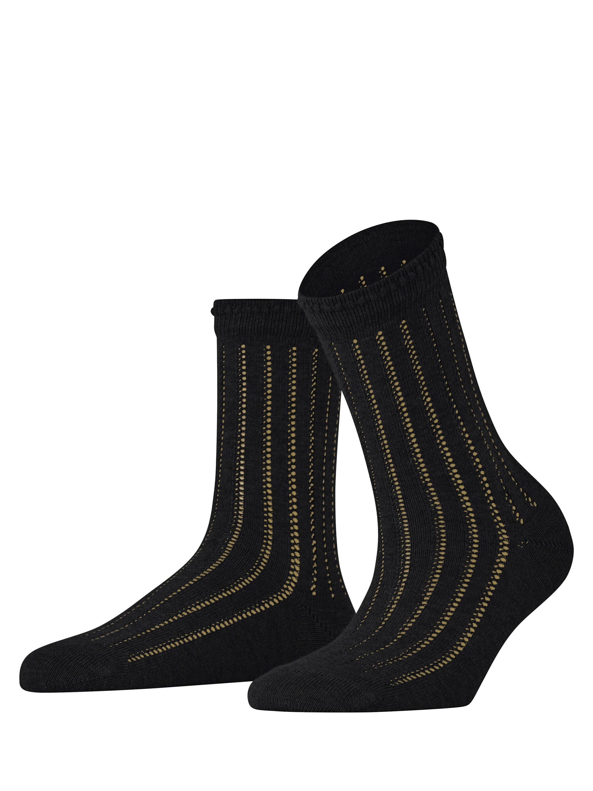 FALKE Socken 'Eyelet'‌‌‌‌‌‌‌‌‌ in Schwarz: Vorderseite