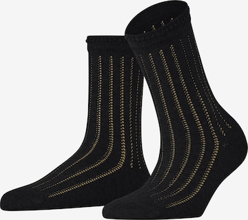 FALKE Socken 'Eyelet' in Schwarz: Vorderseite