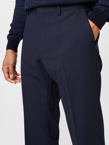 regular Pantaloni con piega frontale 'Lenon' di BOSS Black in blu