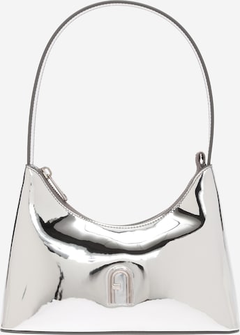 FURLA - Bolso de hombro 'DIAMANTE' en plata: frente