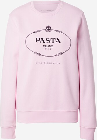 EINSTEIN & NEWTON Sweatshirt 'Pasta' in Pink: front